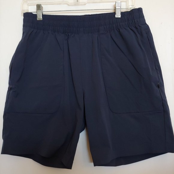 Proof  Huckberry Womens Navy The Highline Short  Zip Pockets M - Picture 1 of 11